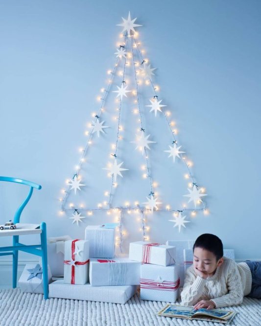 decoracao de natal na parede