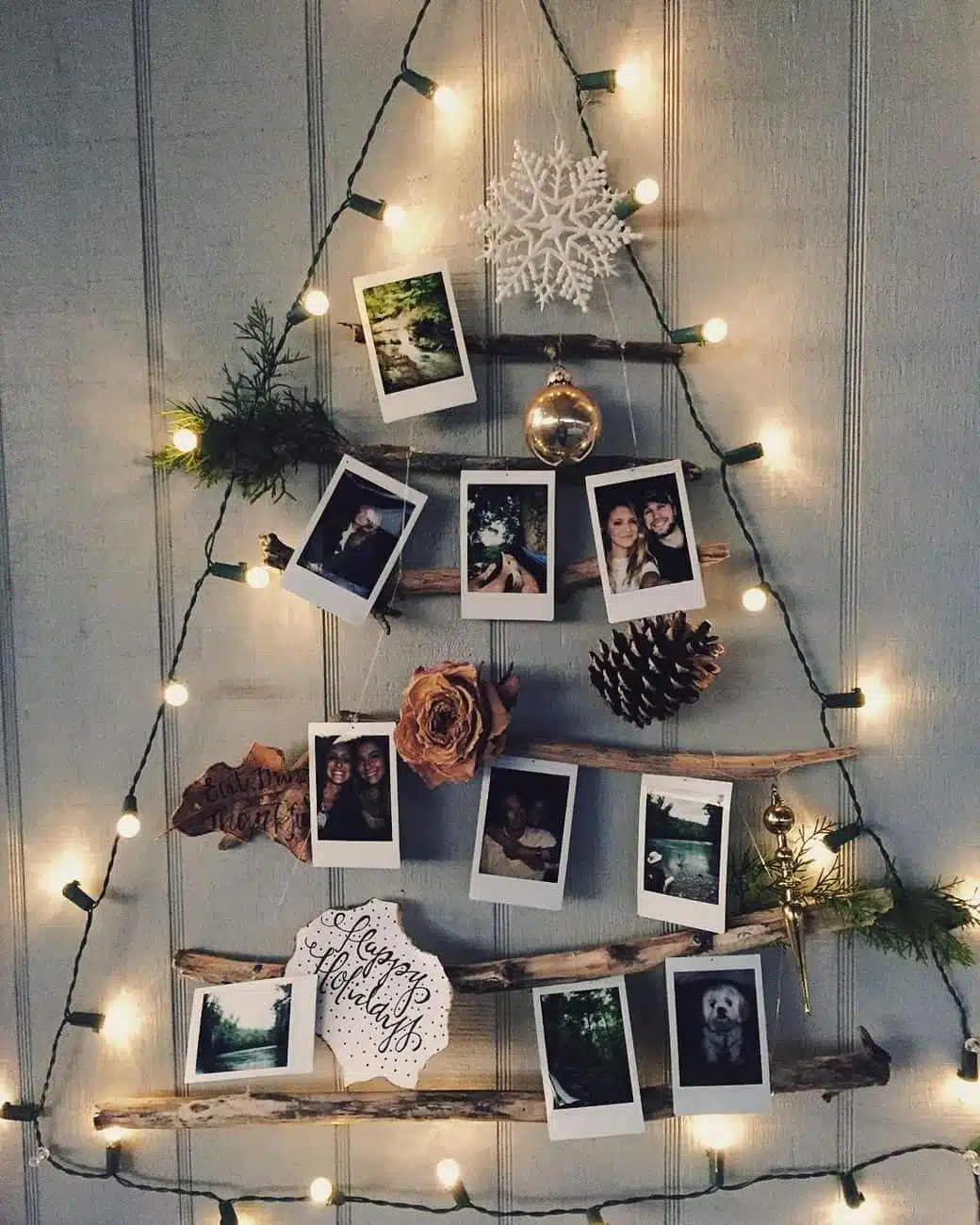 decoracao de natal na parede