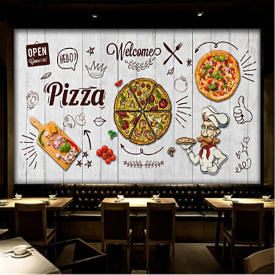 decoração de pizzaria