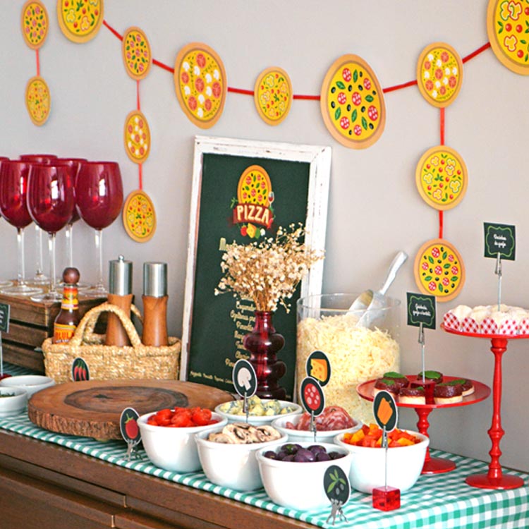 decoração de pizzaria