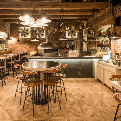 decoração de pizzaria