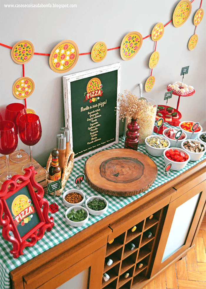 decoração de pizzaria