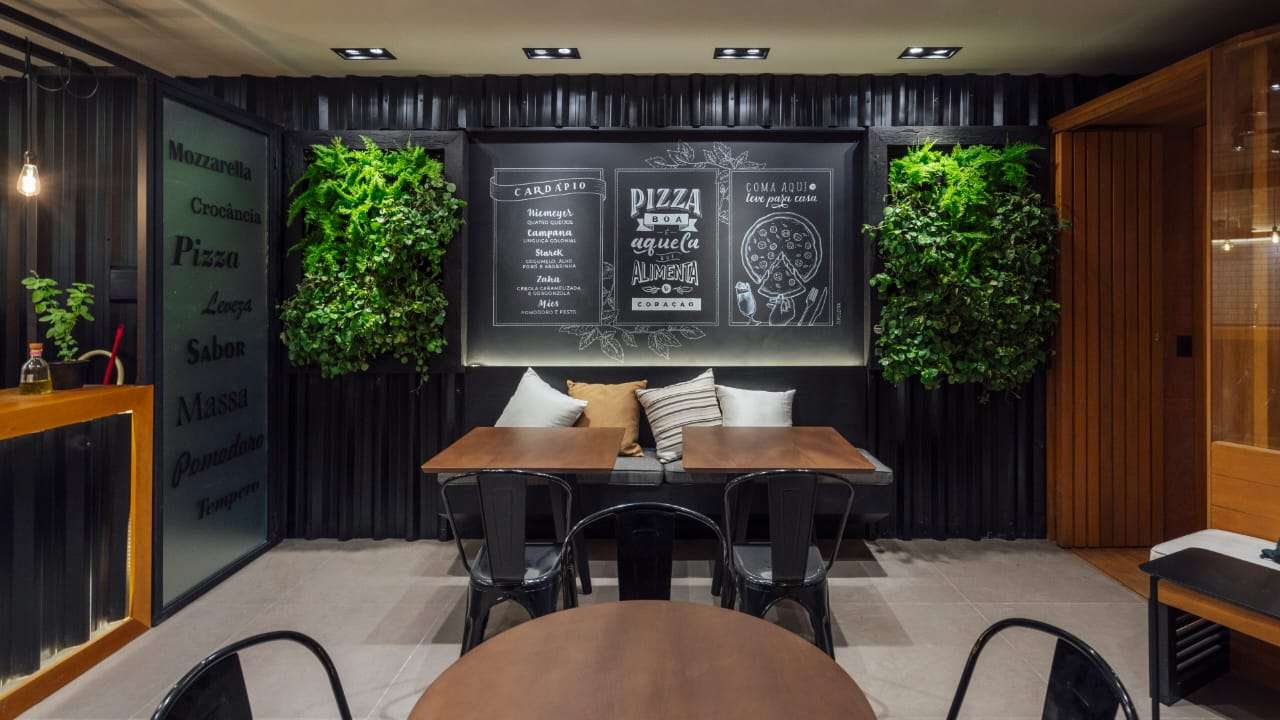 decoração de pizzaria