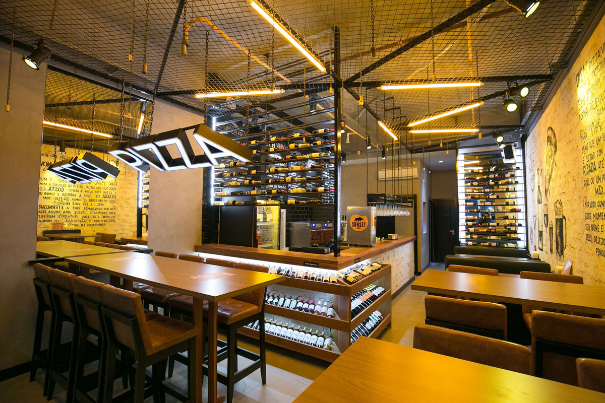 decoração de pizzaria