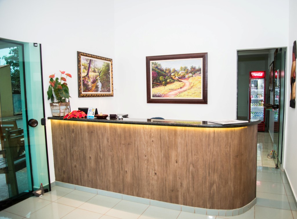 decoração de recepção de hotel