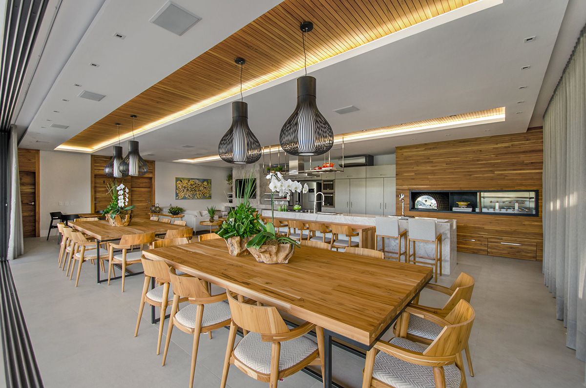 decoração de salão de festas