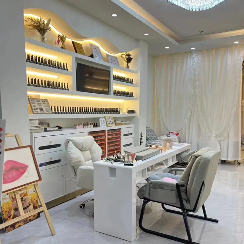 decoração salão de manicure pequeno