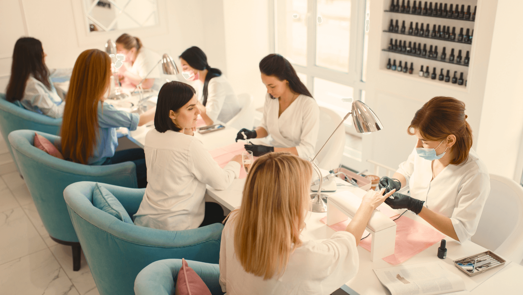 decoração salão de manicure pequeno