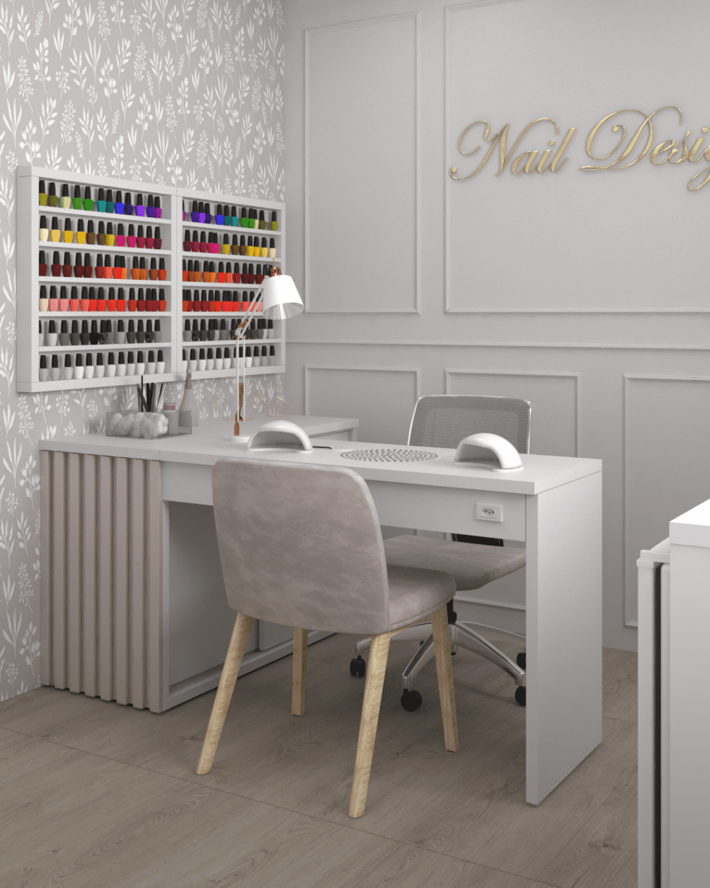 decoração orgânica salão de beleza