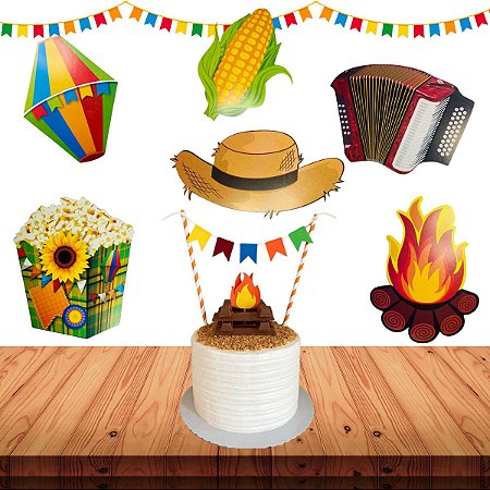 Ideias criativas de centros de mesa juninos com materiais reciclados