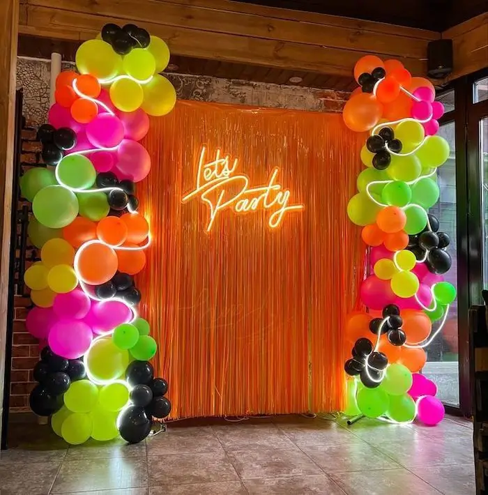 evitar erros decoracao festa neon caseira