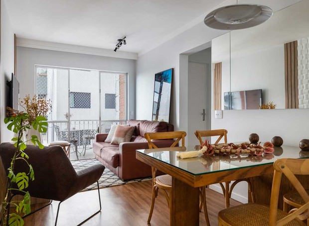 kitnet decorada vs apartamento pequeno