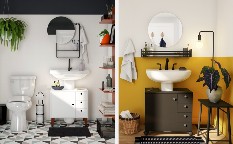 ideias de decoração para lavabo pequeno