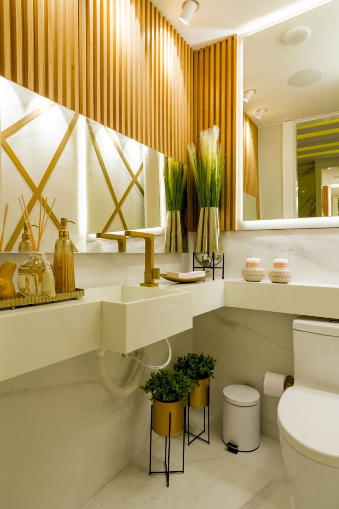 ideias de decoração para lavabo pequeno