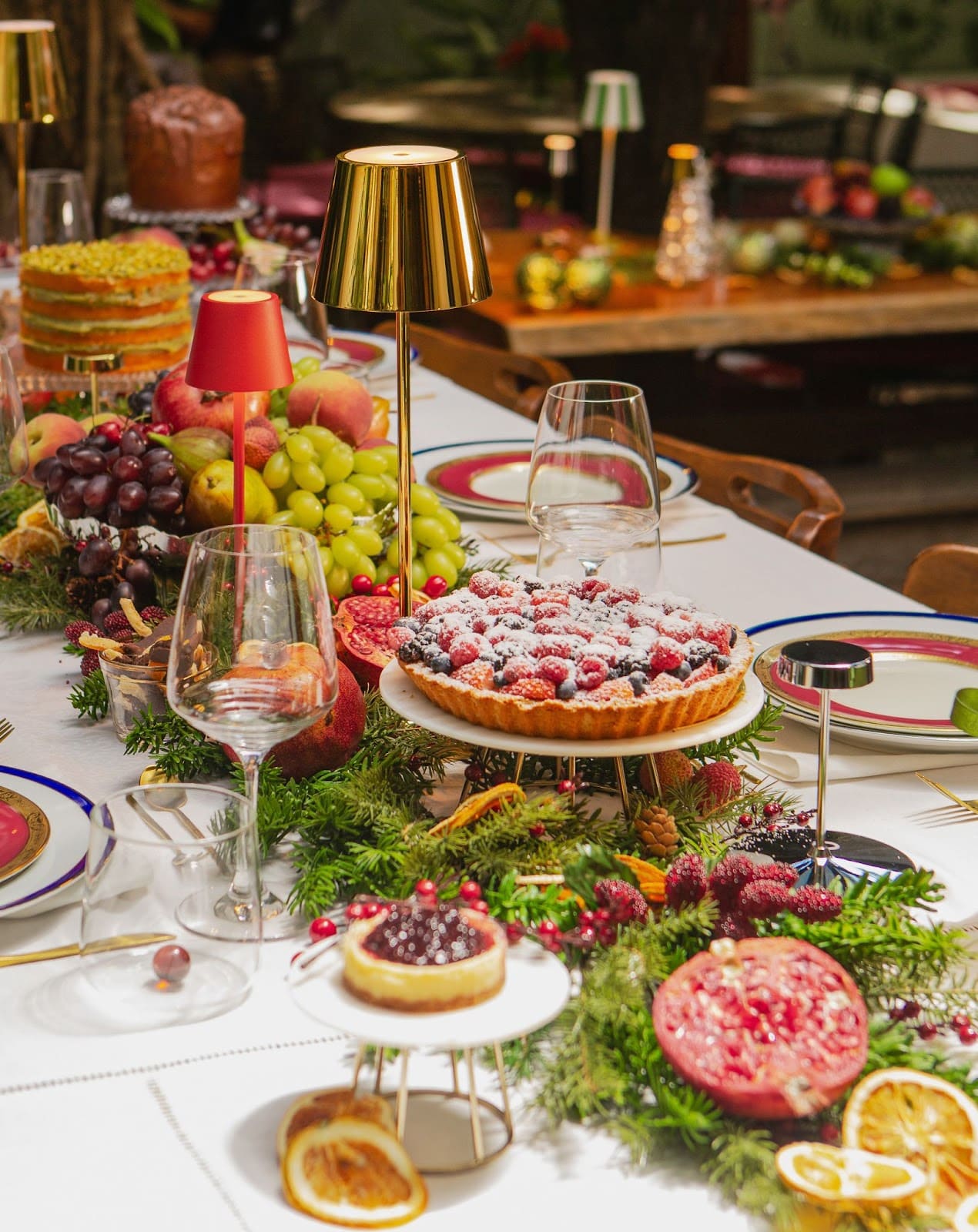 ideias criativas para decorar mesa de natal