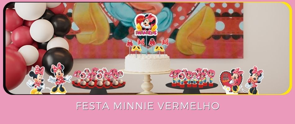 decoracao minnie rosa simples