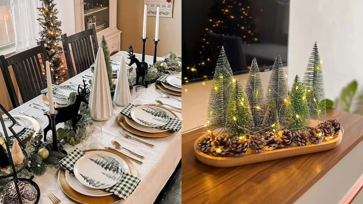 decoração natalina externa com luzes brancas