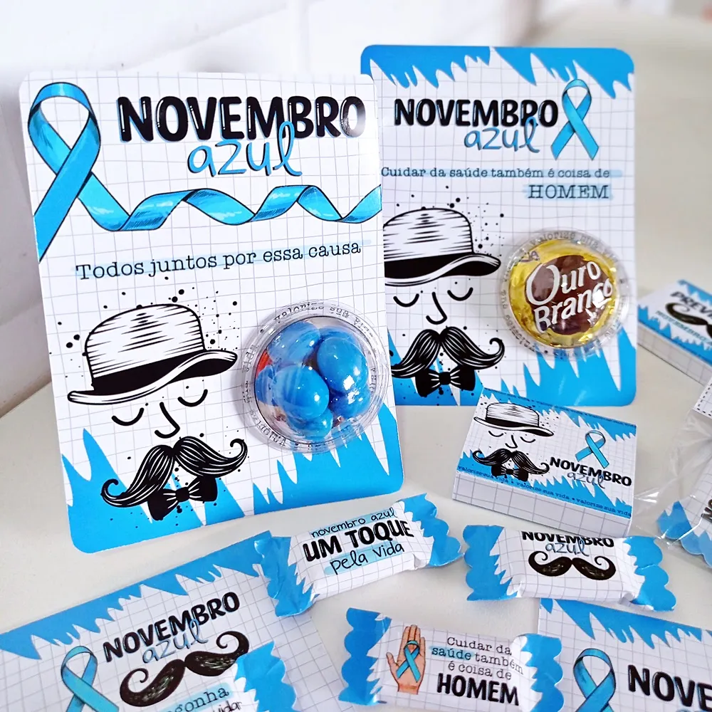 Brindes personalizados para a campanha Novembro Azul