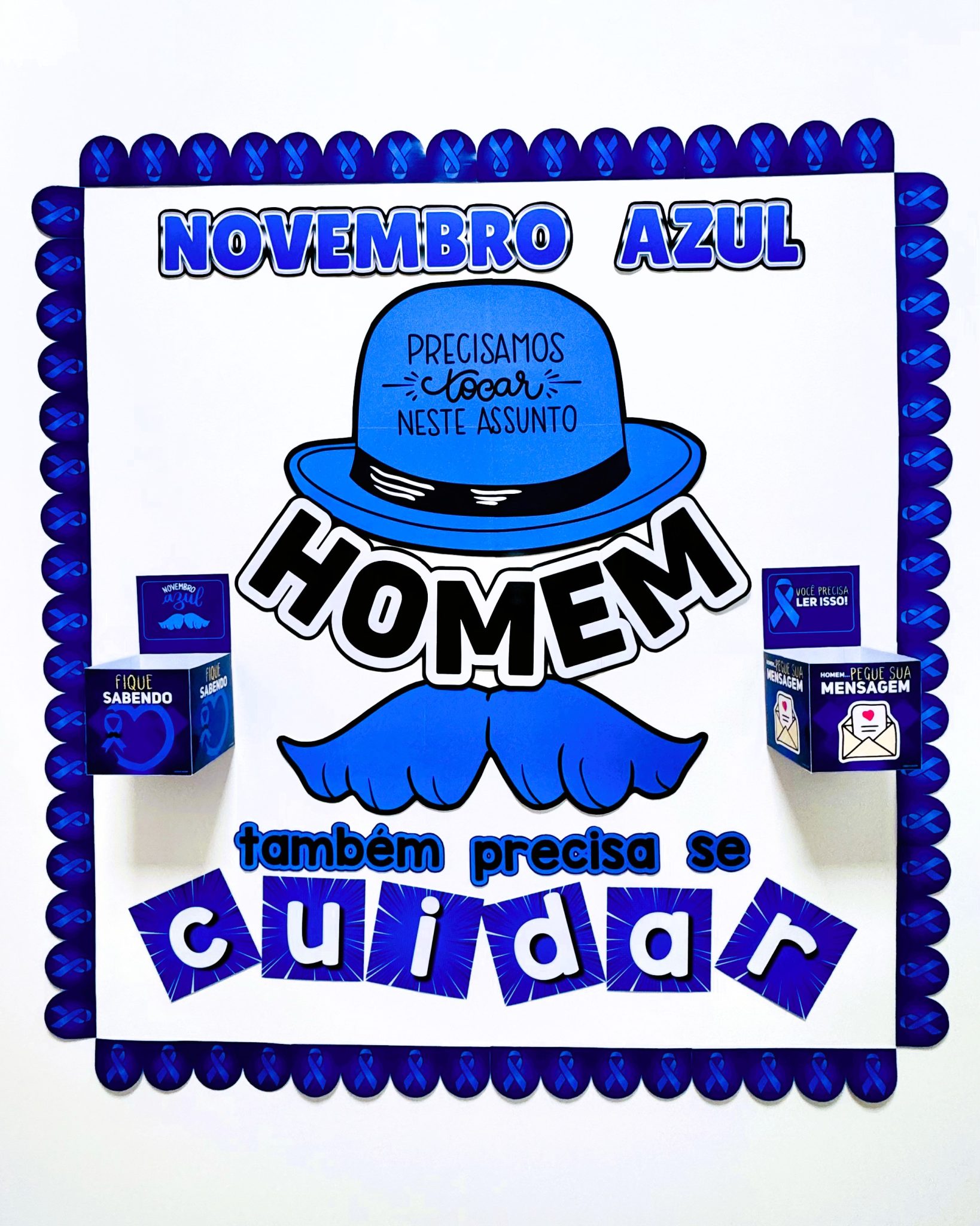 DIY: Como fazer laços e bigodes para o Novembro Azul