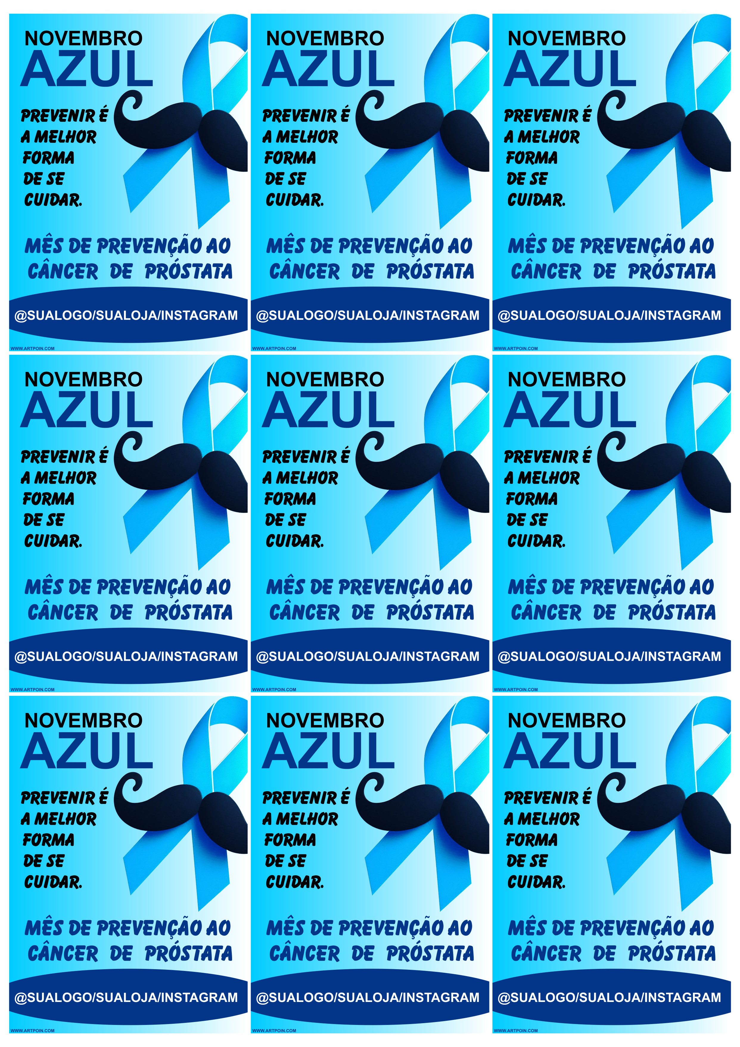 decoracao novembro azul