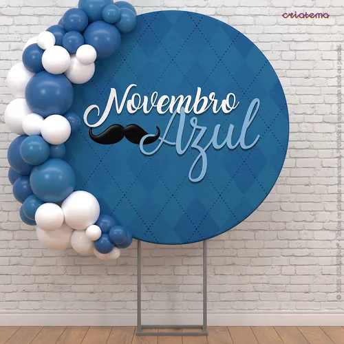 Decoração de mesa temática para o Novembro Azul