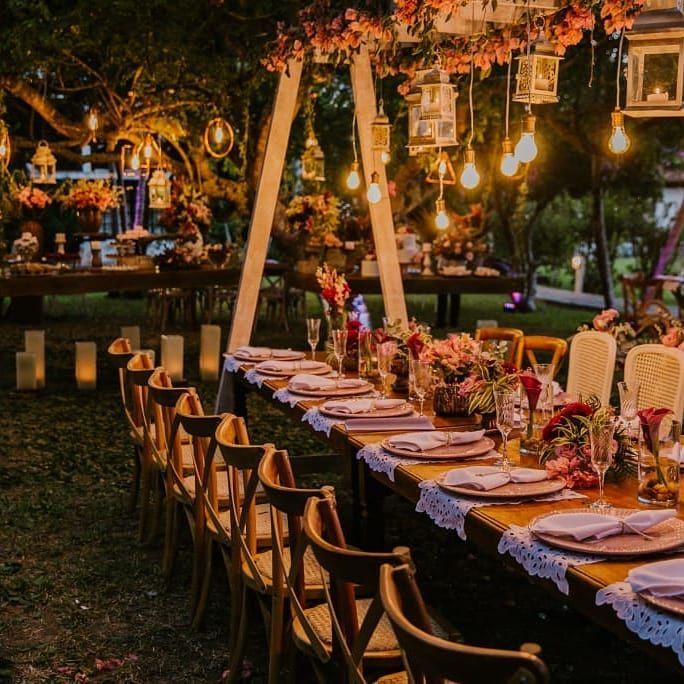 ideias de decoração para casamento rústico simples e elegante