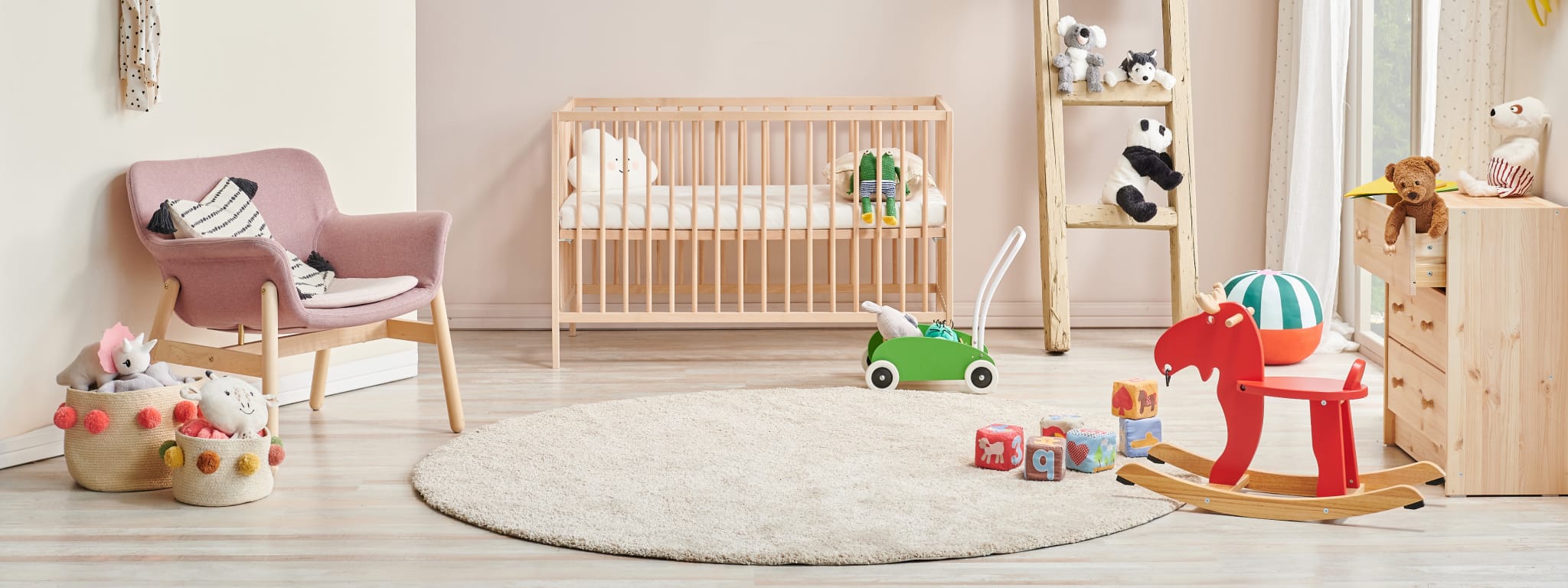 decoração safari rosa aquarela quarto bebê menina