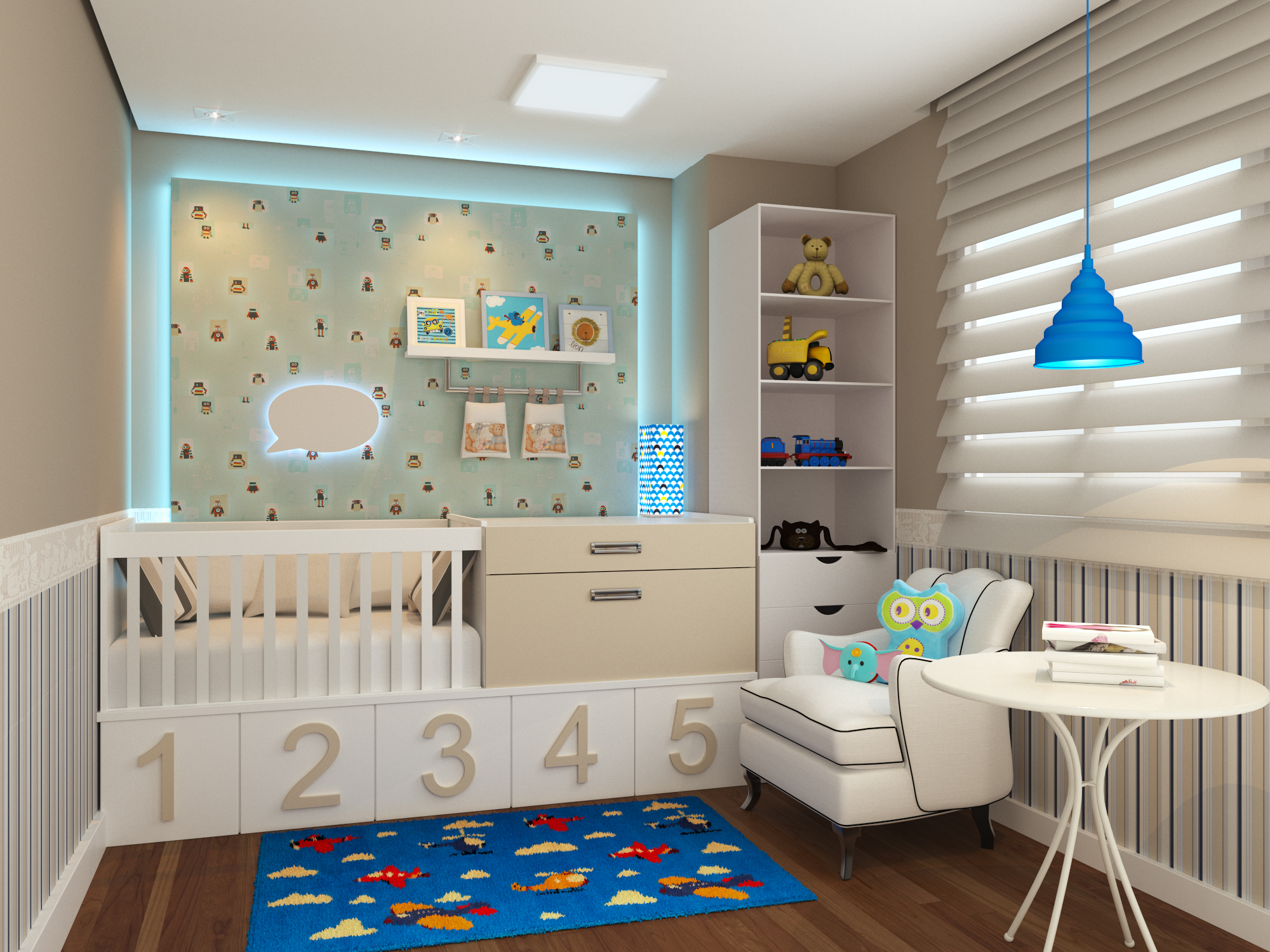 quanto custa decorar quarto de bebê menino