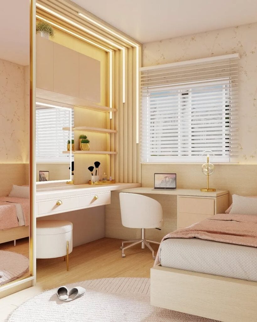 Tendências de iluminação para quartos em 2026