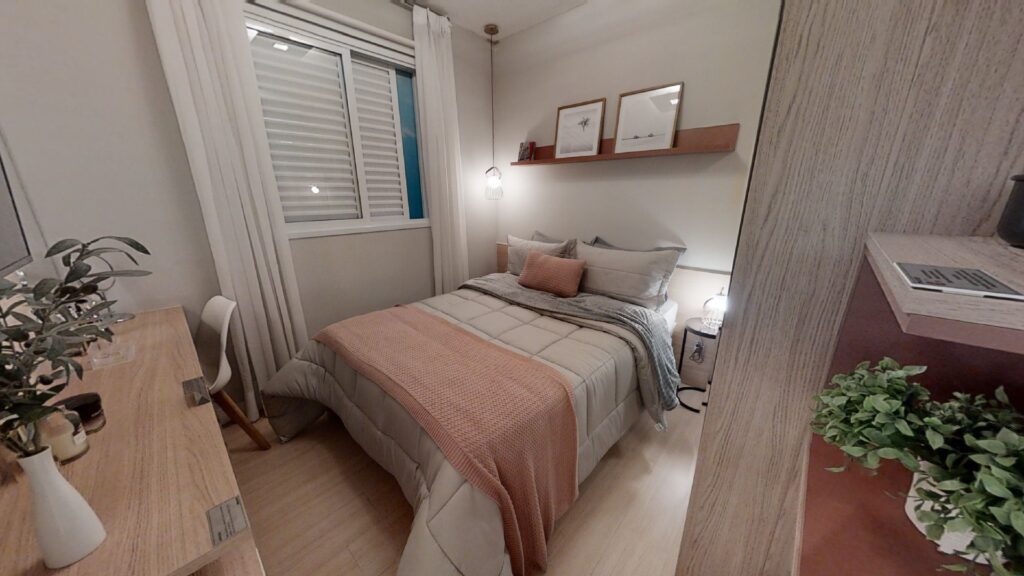 quarto casal pequeno vs quarto casal grande