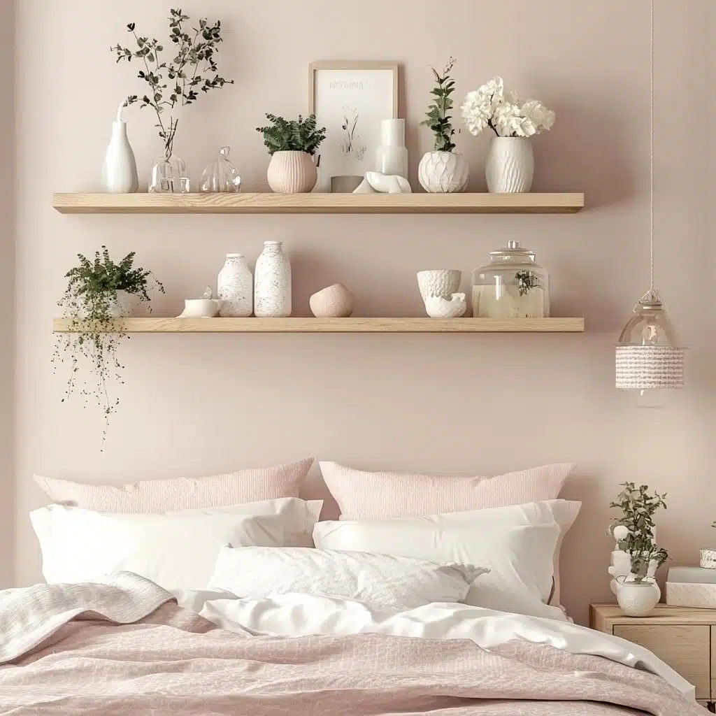 decoracao prateleira quarto
