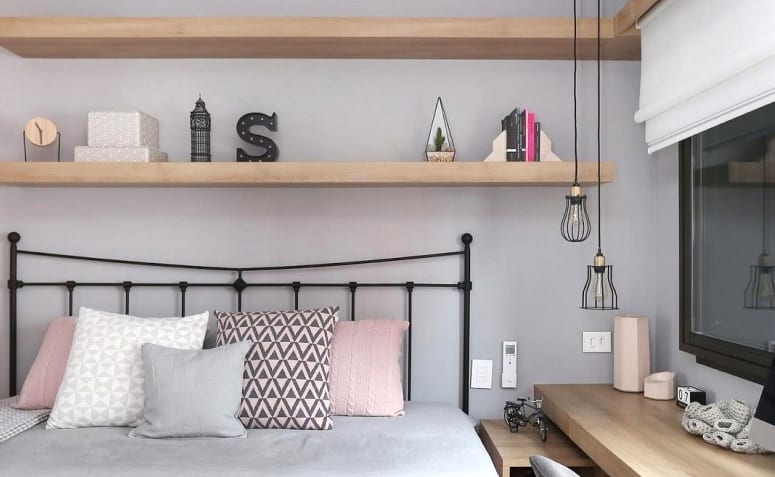 ideias criativas decoracao prateleira quarto