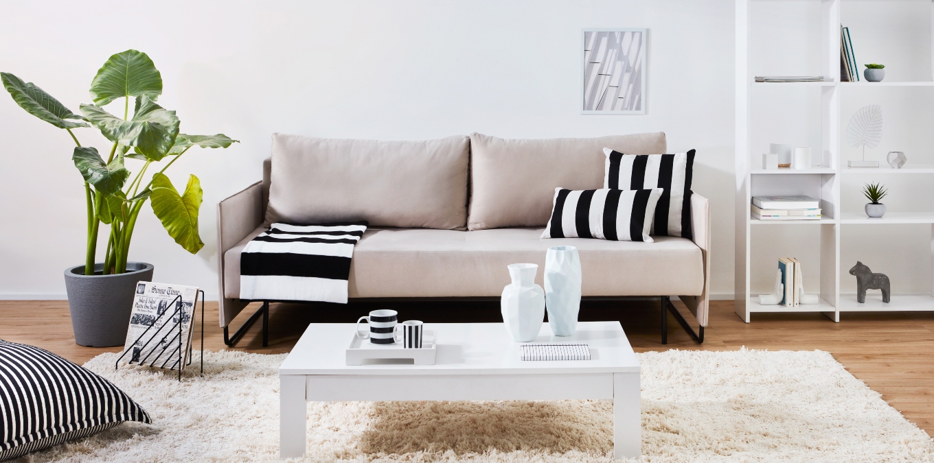 decoração preto e branco moderna