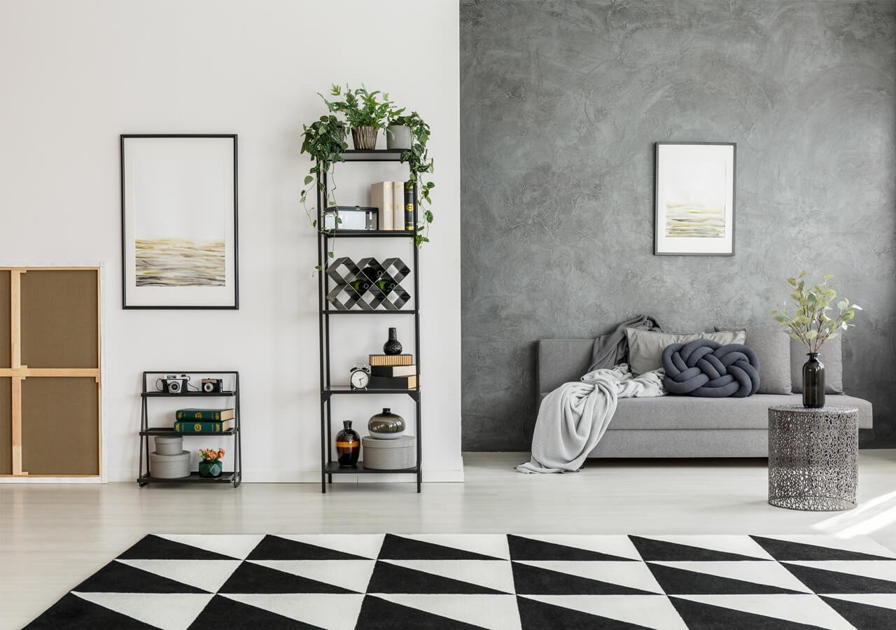 estilo preto e branco casa