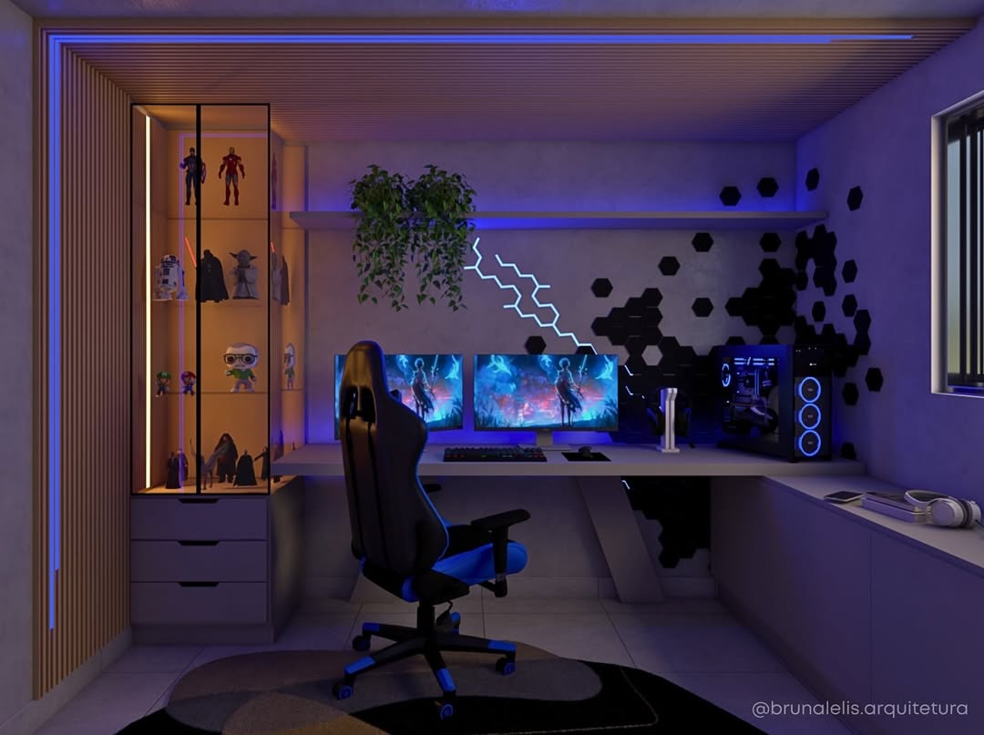 como montar iluminação RGB para quarto gamer
