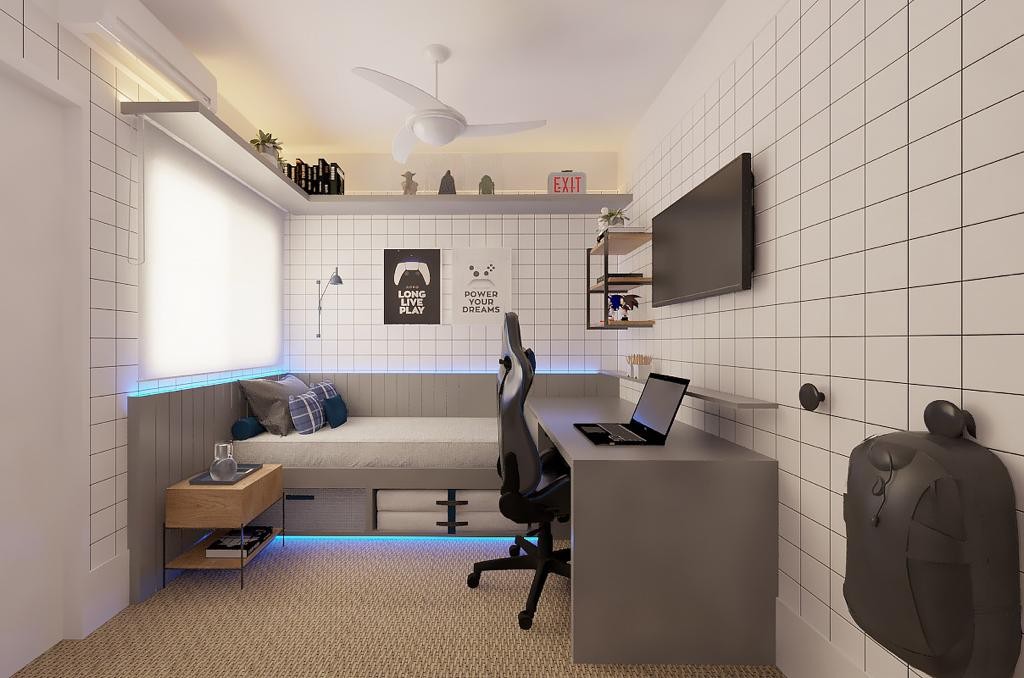 ideias de decoração quarto gamer pequeno