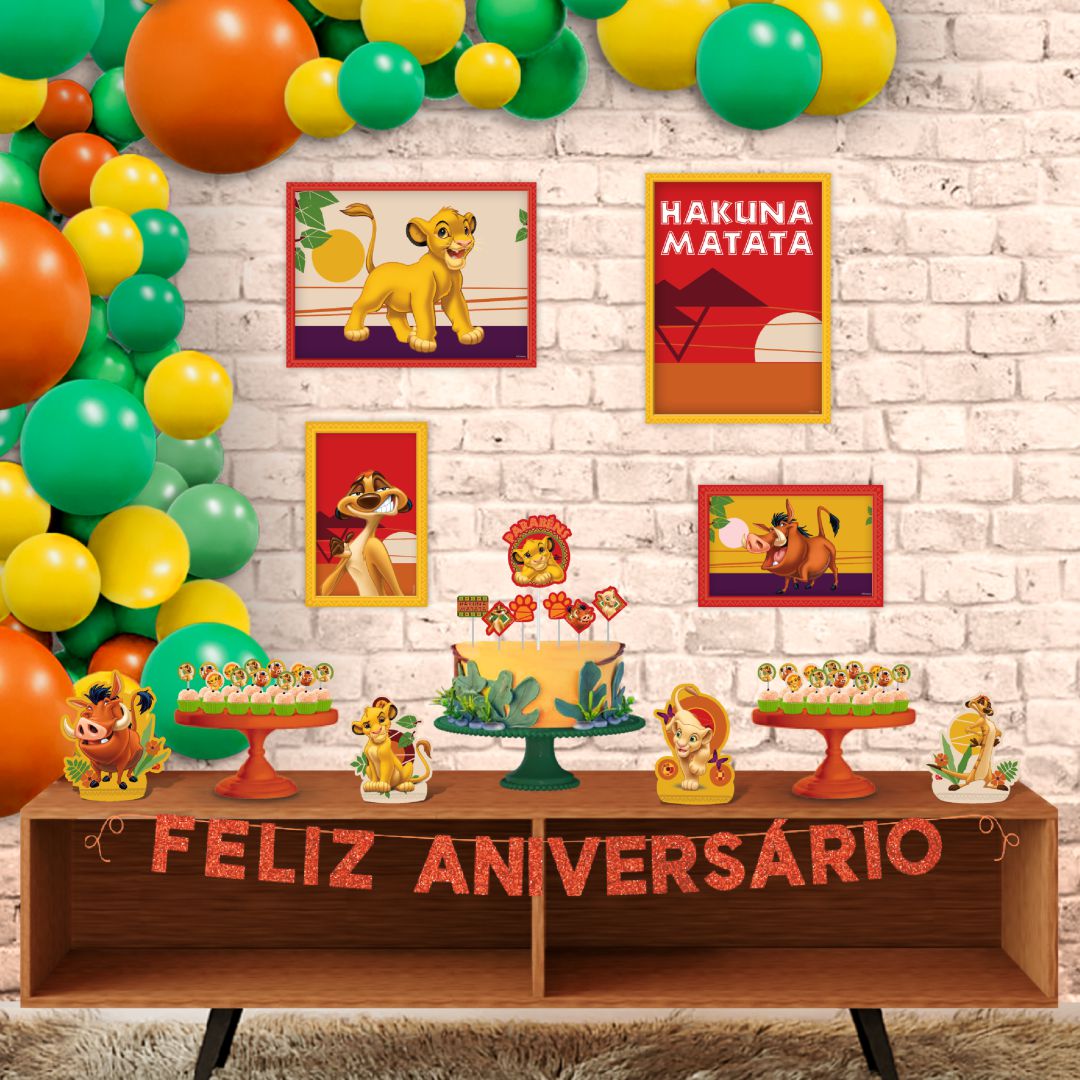 decoração rei leão 1 ano