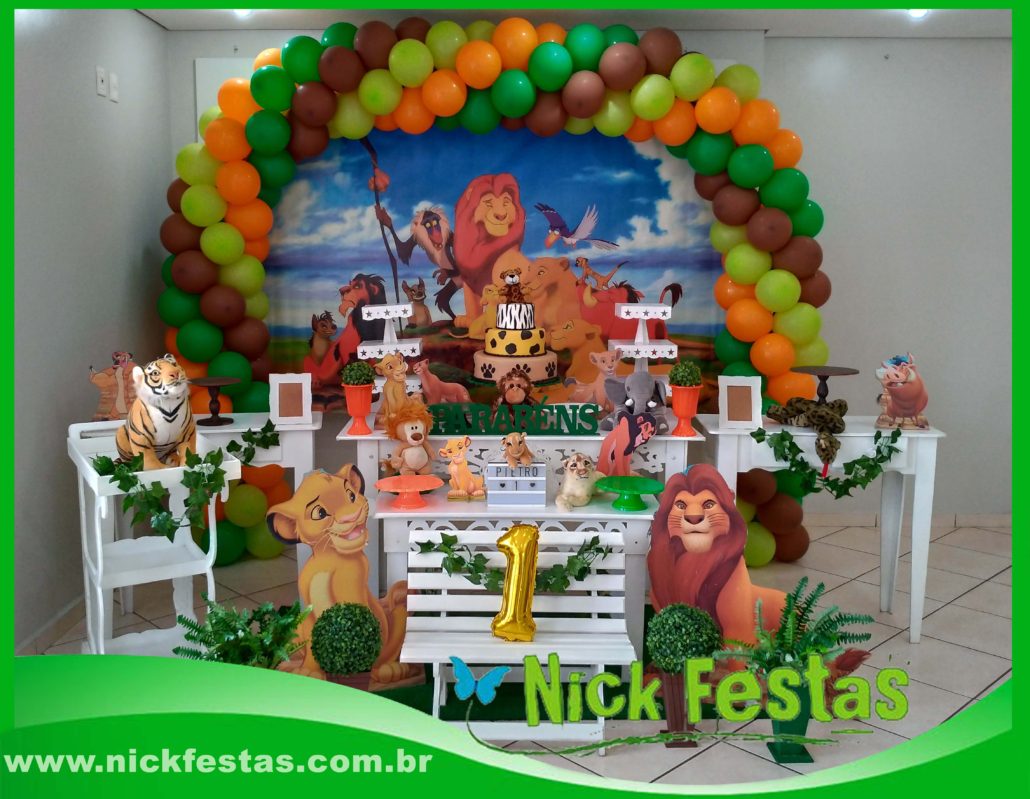 decoração rei leão rústica