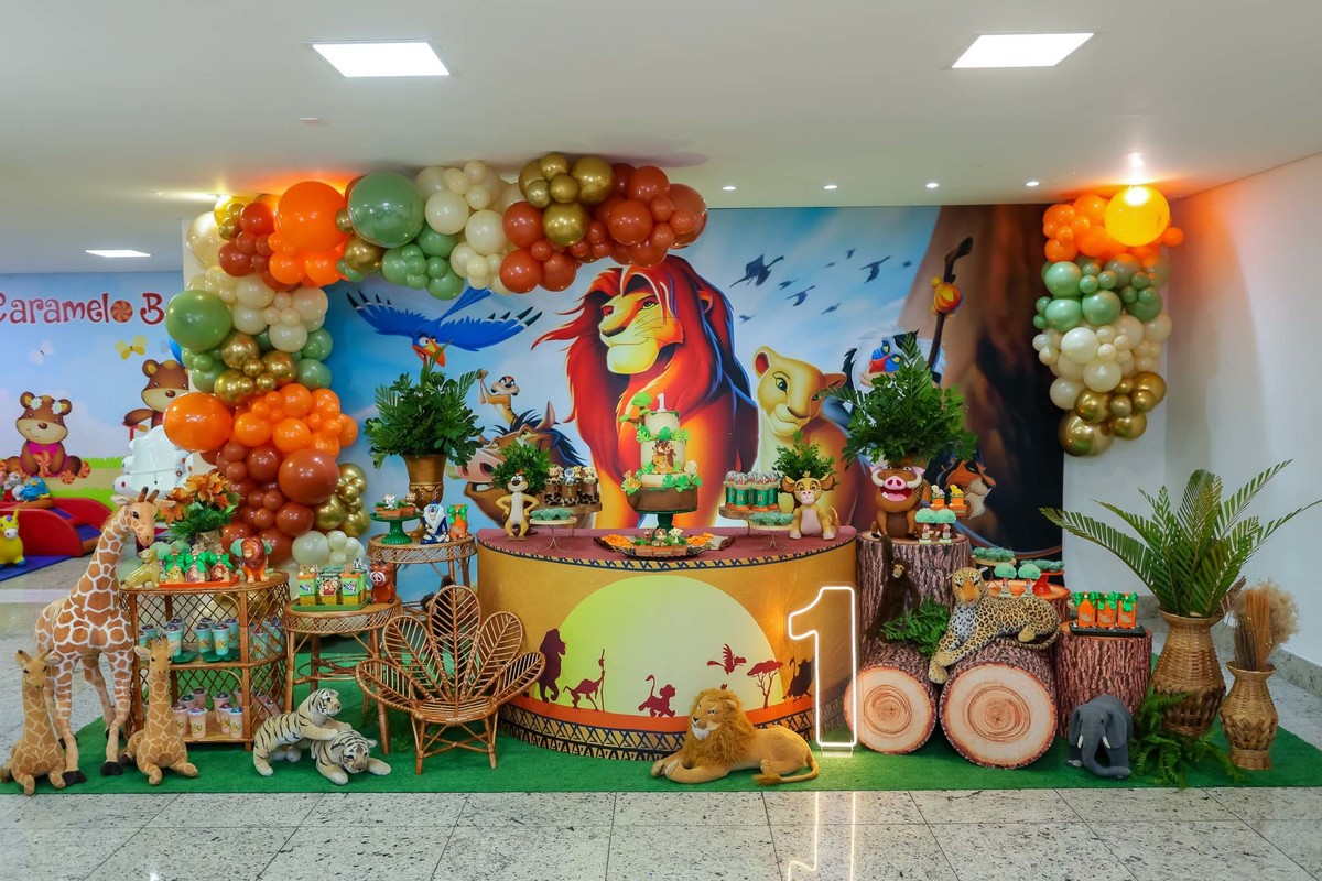 decoração rei leão baby