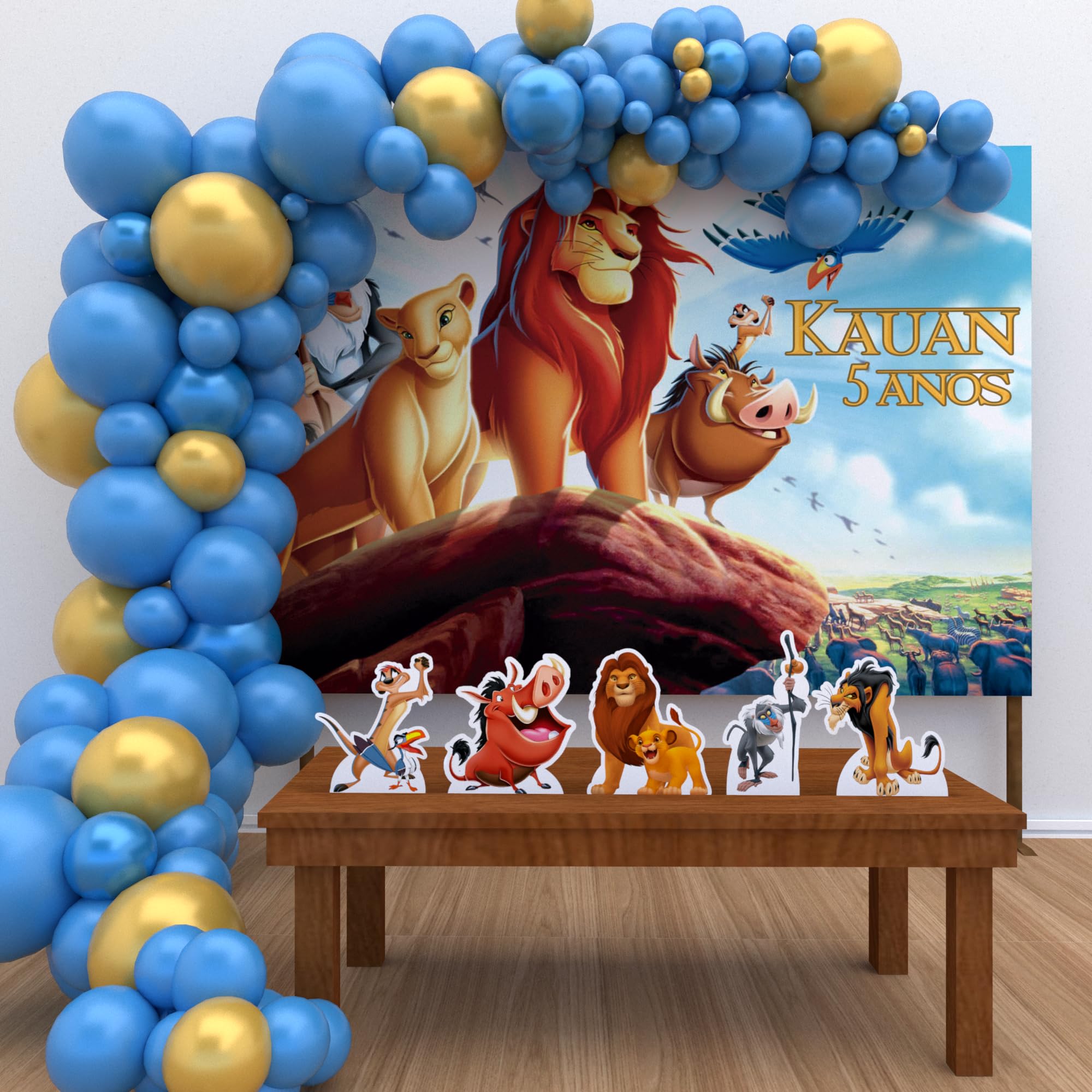 folhagens decoração rei leão