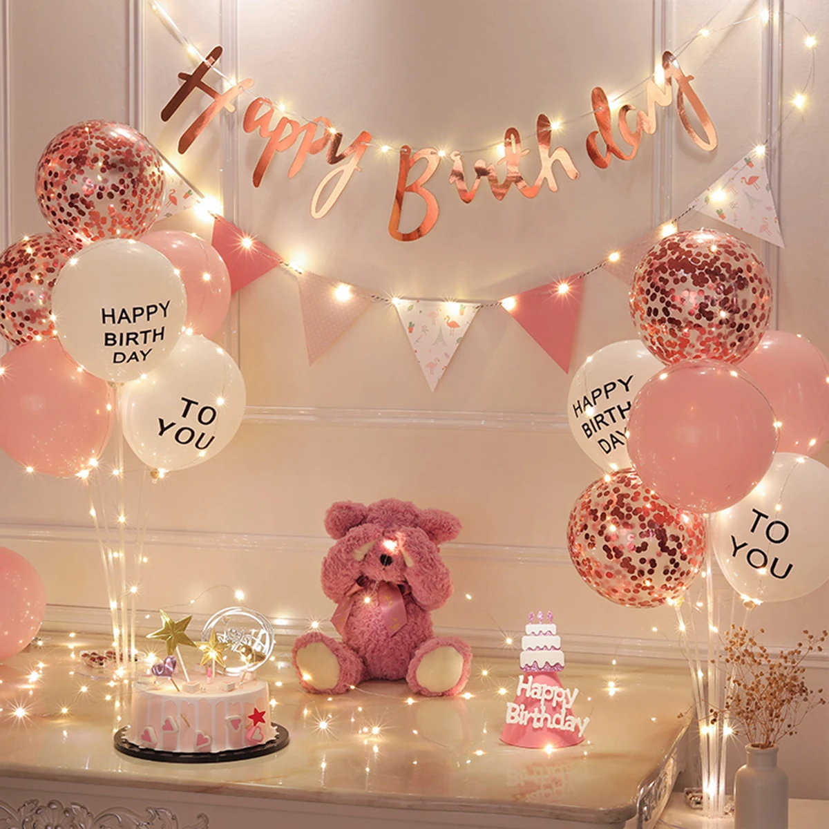 quanto custa uma decoração rosa simples