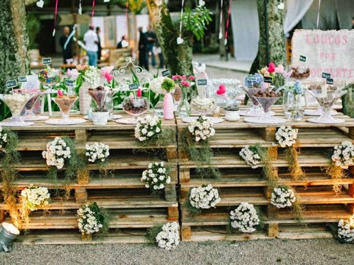 como fazer centro de mesa rústico para casamento
