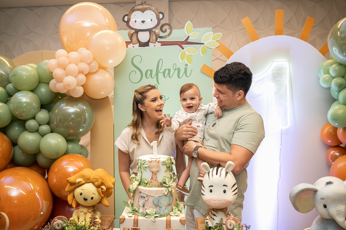 ideias de decoração de festa safari para menino