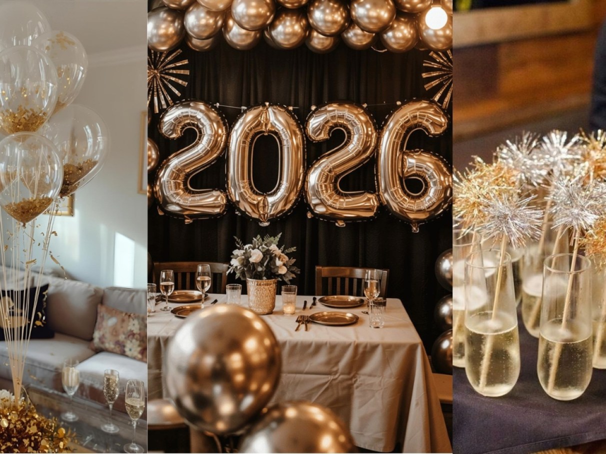 como fazer centro de mesa simples para ano novo com garrafas