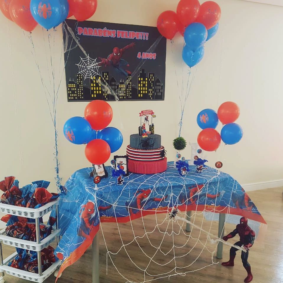 quanto custa uma decoração simples de festa do homem aranha