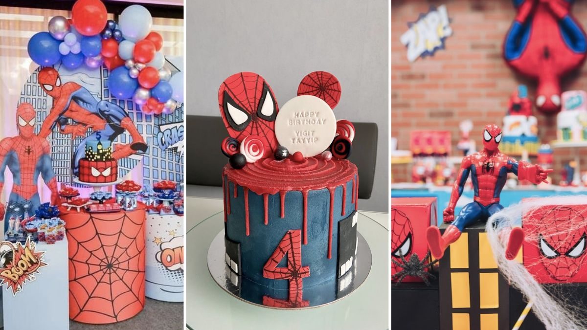 decoracao simples homem aranha
