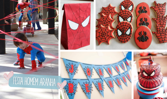 decoração simples homem aranha vs decoração elaborada