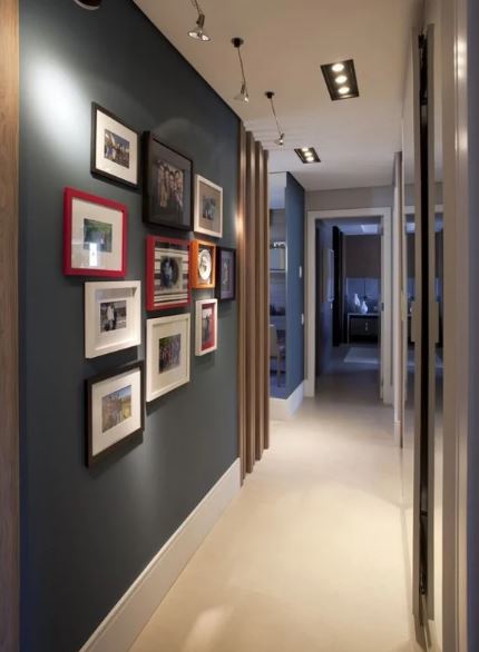 ideias criativas para decorar corredor estreito