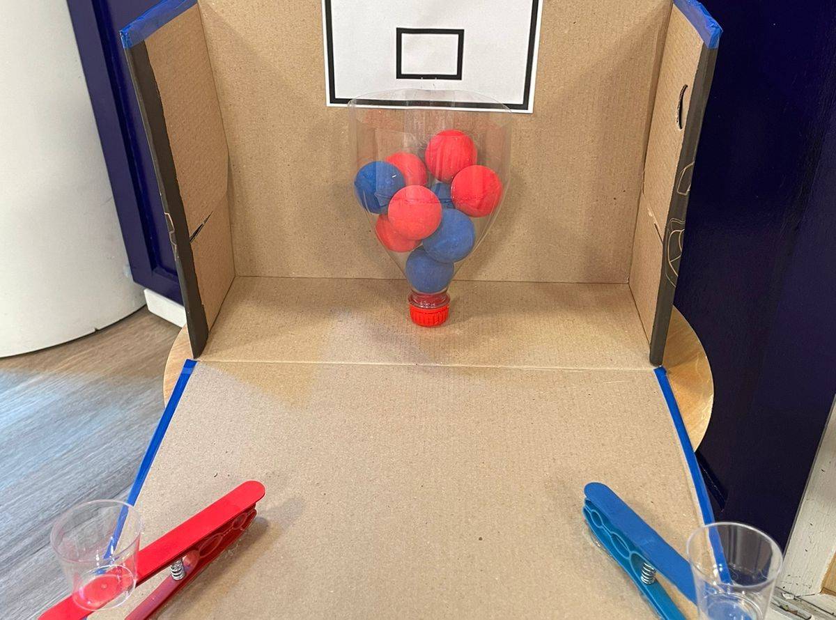 ideias criativas jogo basquete caseiro