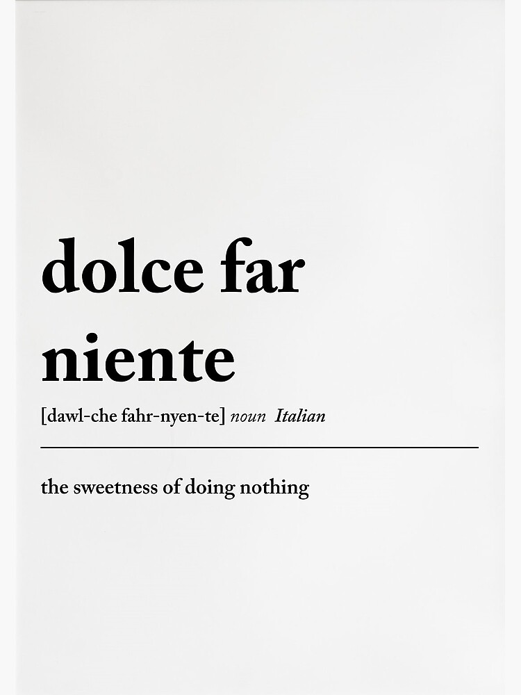 5 benefícios do dolce far niente para a saúde mental